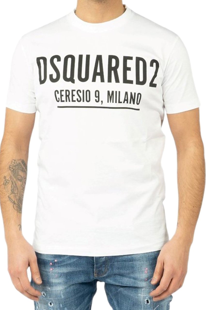 Dsquared2 Ceresio tee white Wit