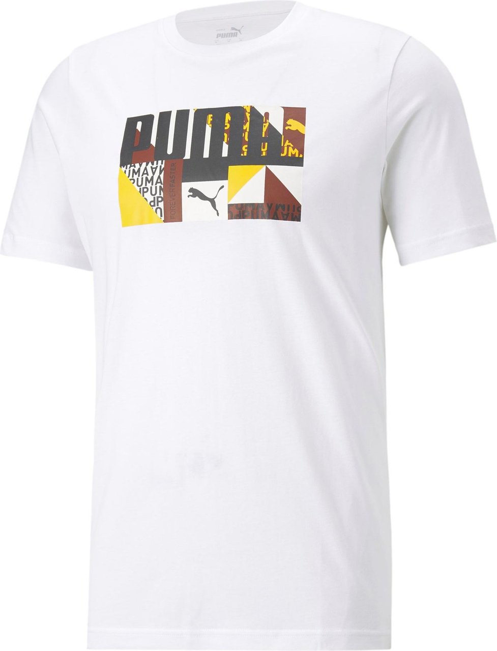 Puma T-shirt Man Monogram Graphic Tee 671766.02 Wit