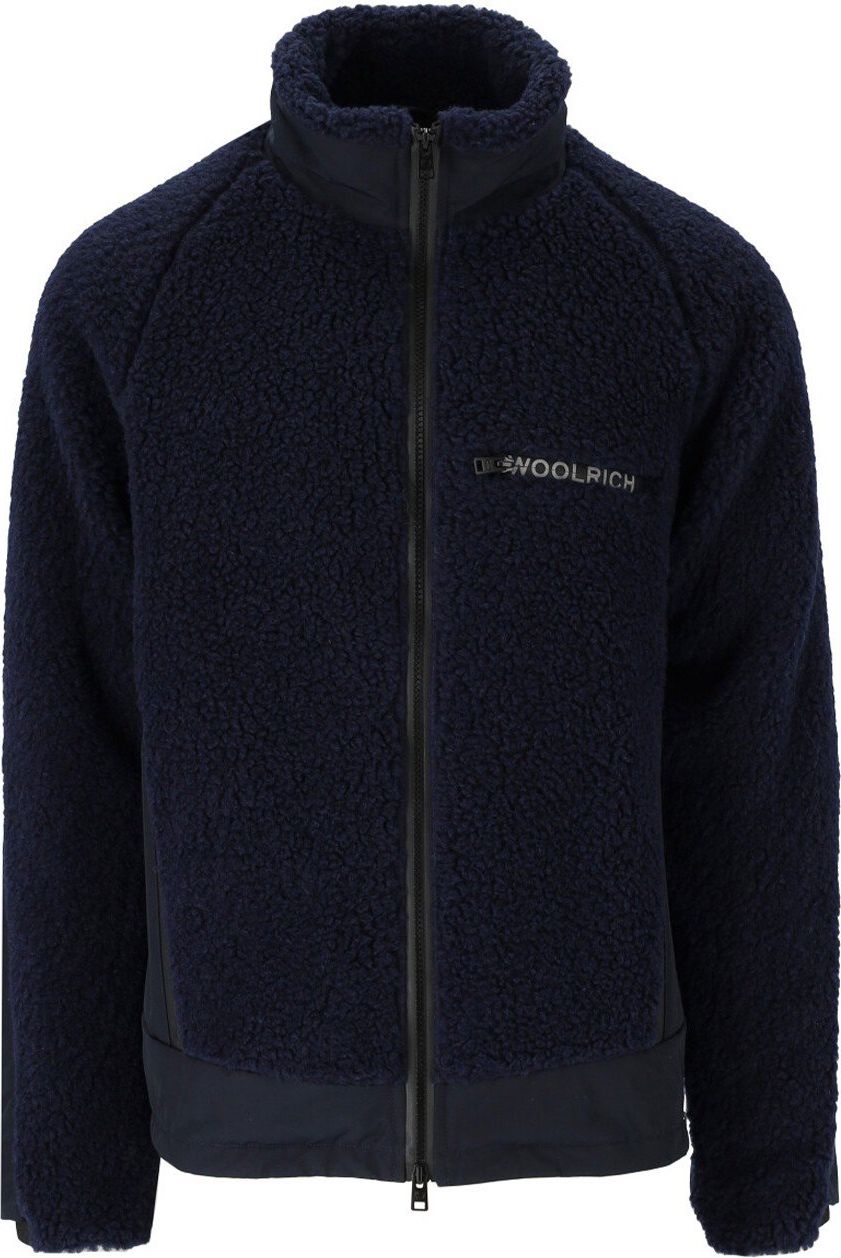 Woolrich Sherpa Hybrid Blue Jacket Blue Blauw