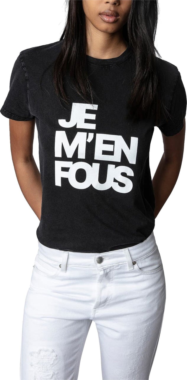 Zadig et Voltaire Zadig & Voltaire Shirts & Tops Zoe JMF JWTS01445 T Shirt Zwart
