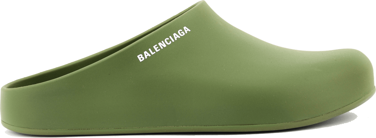 Balenciaga Clog Poolslider Kaki Green