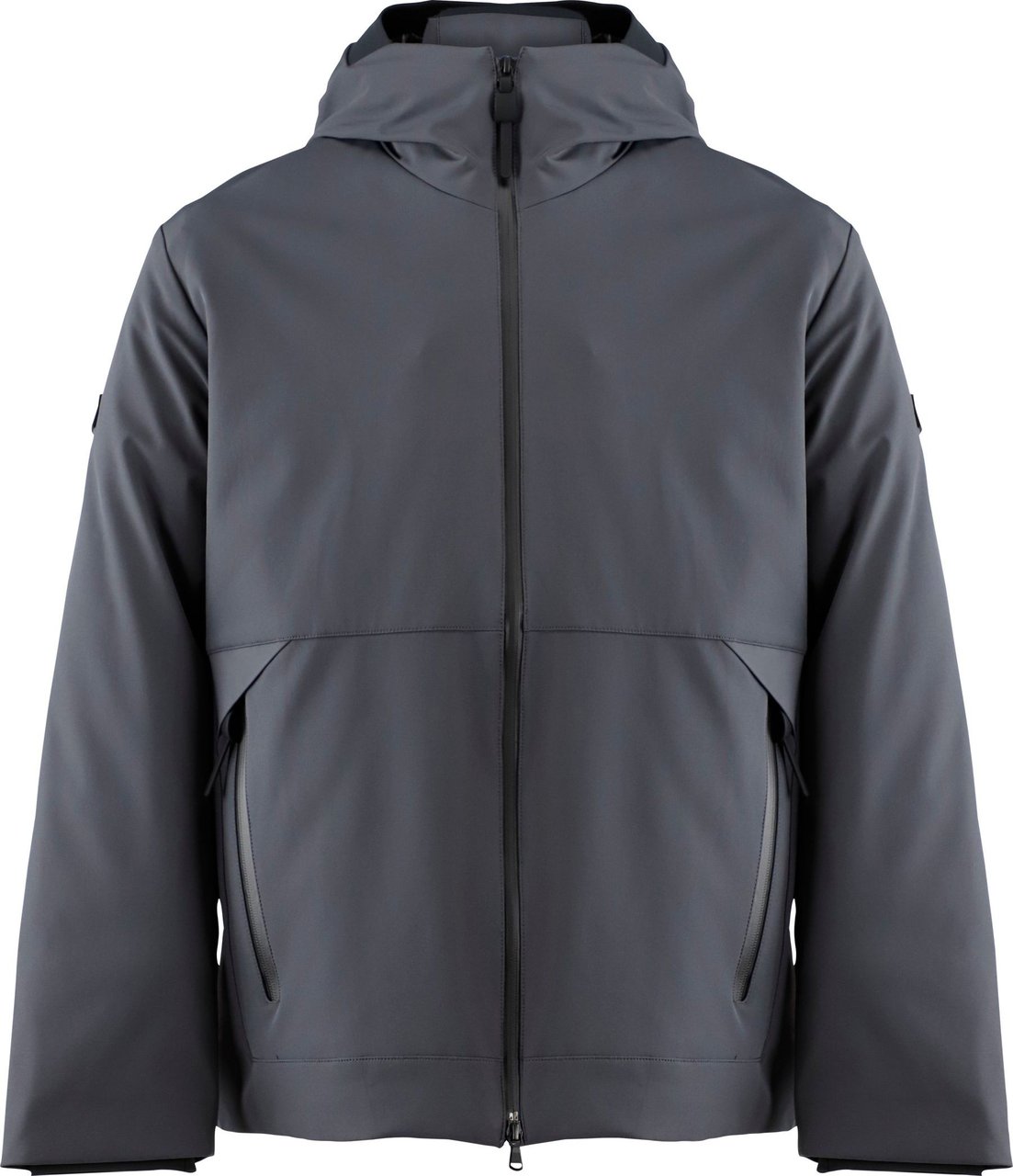 Peuterey Smooth Primaloft bomber jacket with black details Grijs