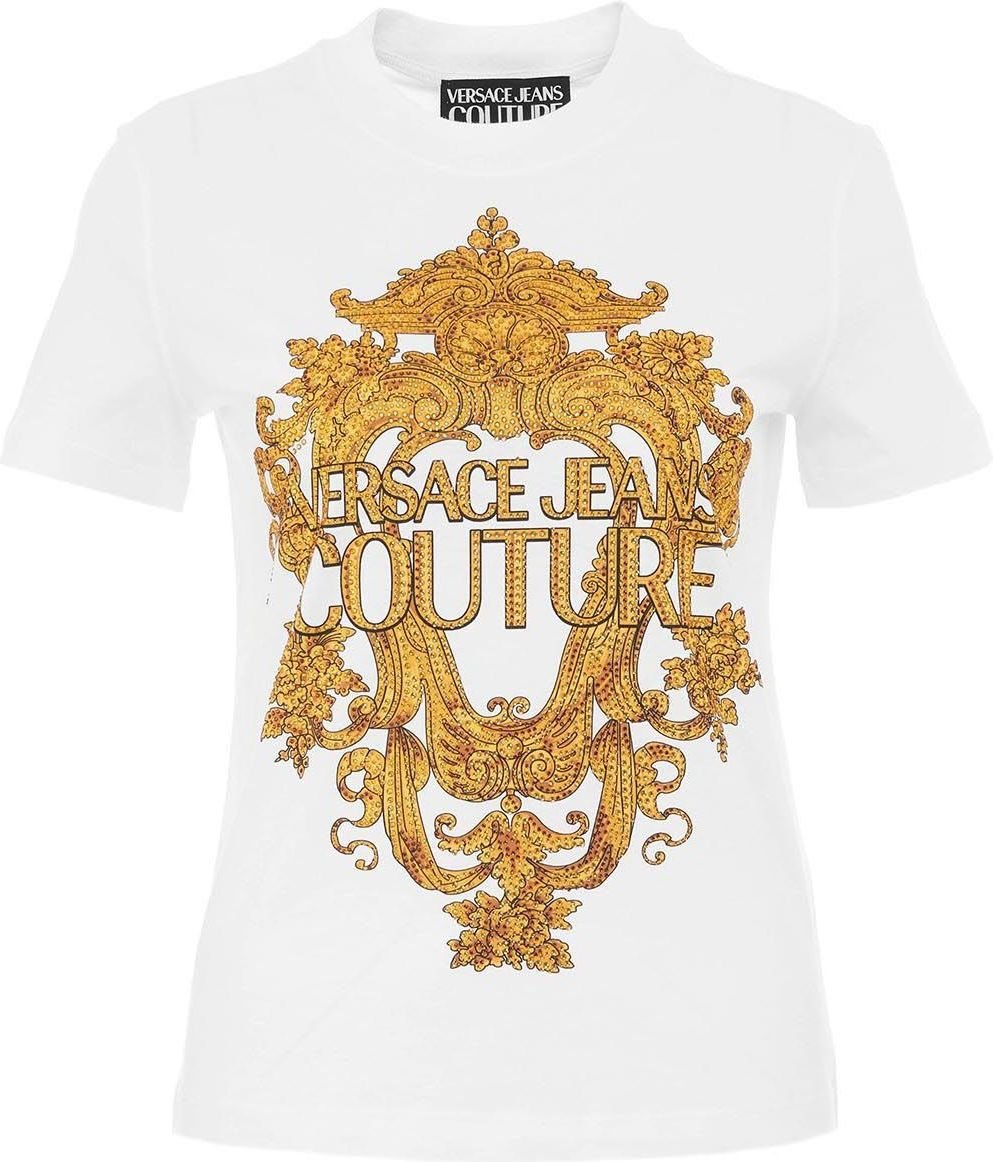 Scheermes Smerig Resultaat Versace T-shirt Baroque Crysal White - wit | Winkelstraat.nl