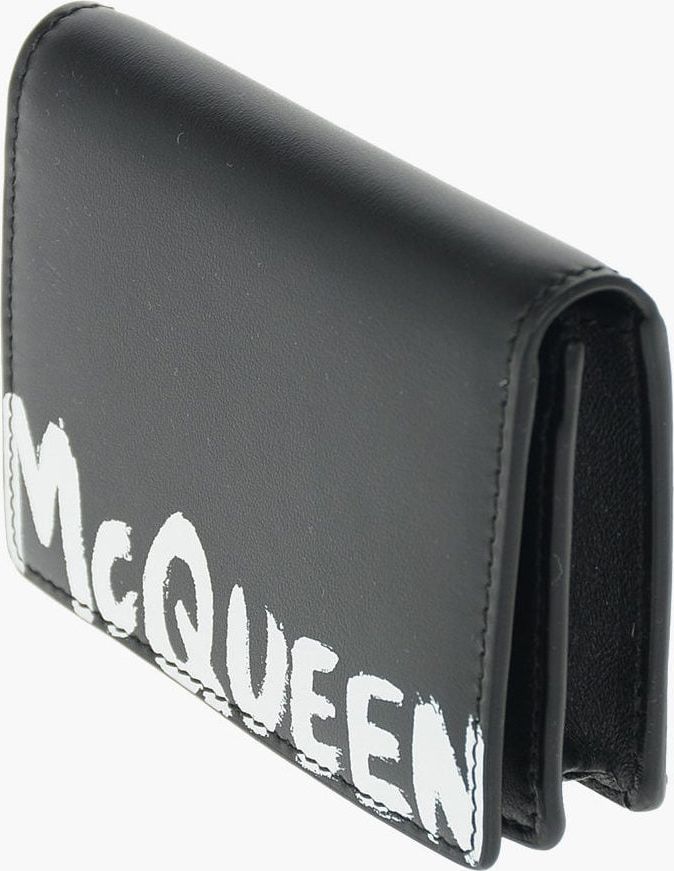 Alexander McQueen Logo Card Wallet Zwart