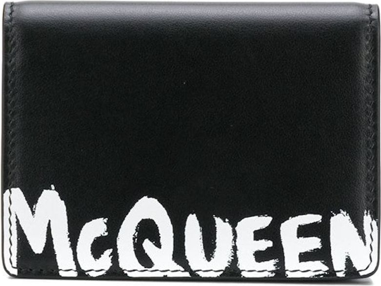 Alexander McQueen Logo Card Wallet Zwart