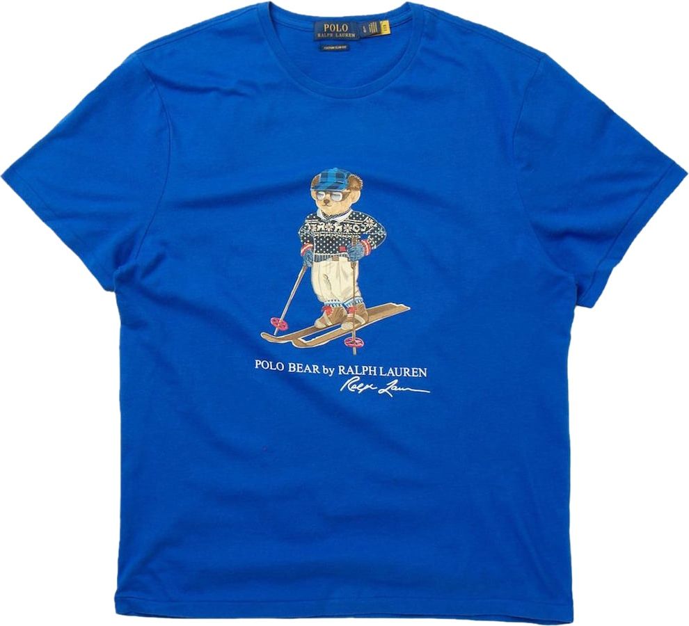 Ralph Lauren Polo Bear Ski Logo T-shirt Blauw