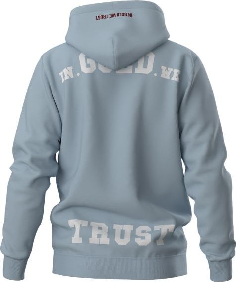 In Gold We Trust The Notorious Hoodie Baby Blue Blauw