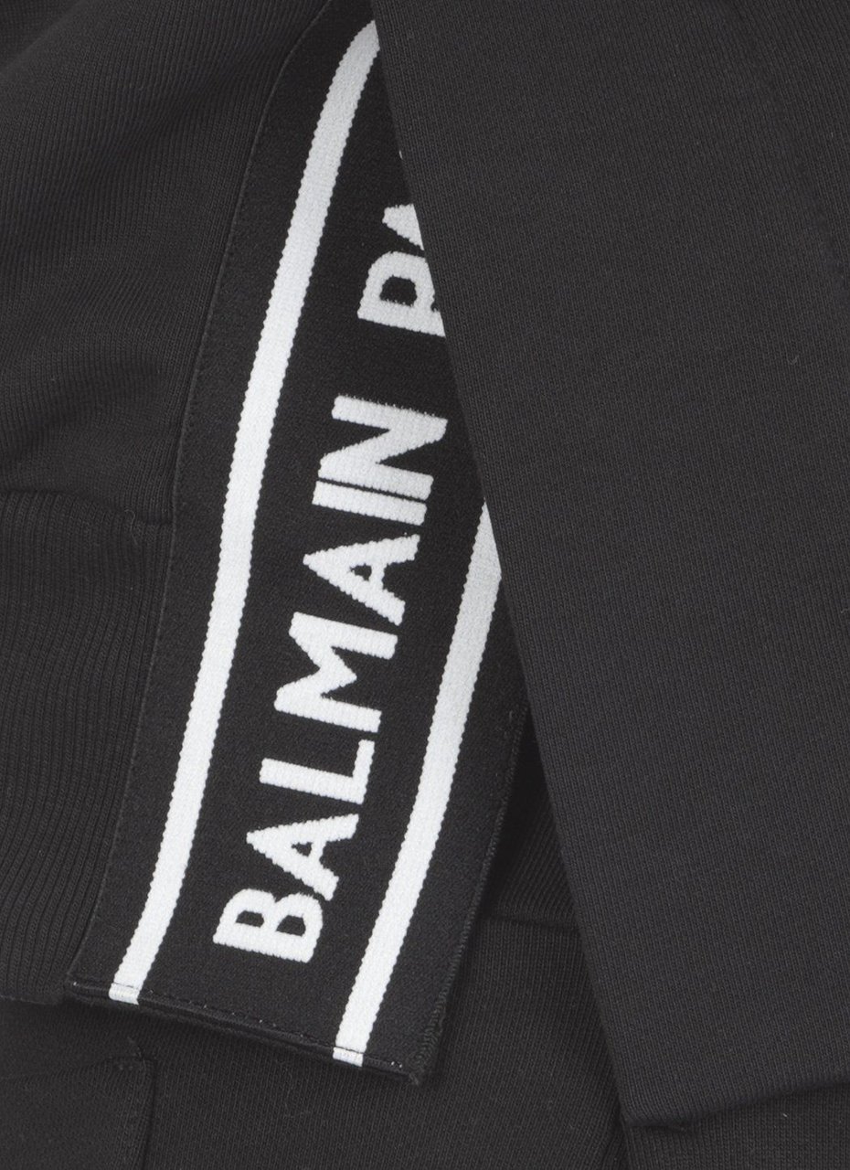Balmain Sweaters Noir/blanc Zwart
