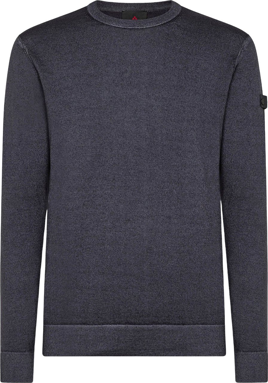 Peuterey Badra Graphit Blue Sweater Knit Blauw