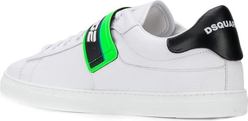Dsquared2 Bionic Logo Strap Sneakers Wit