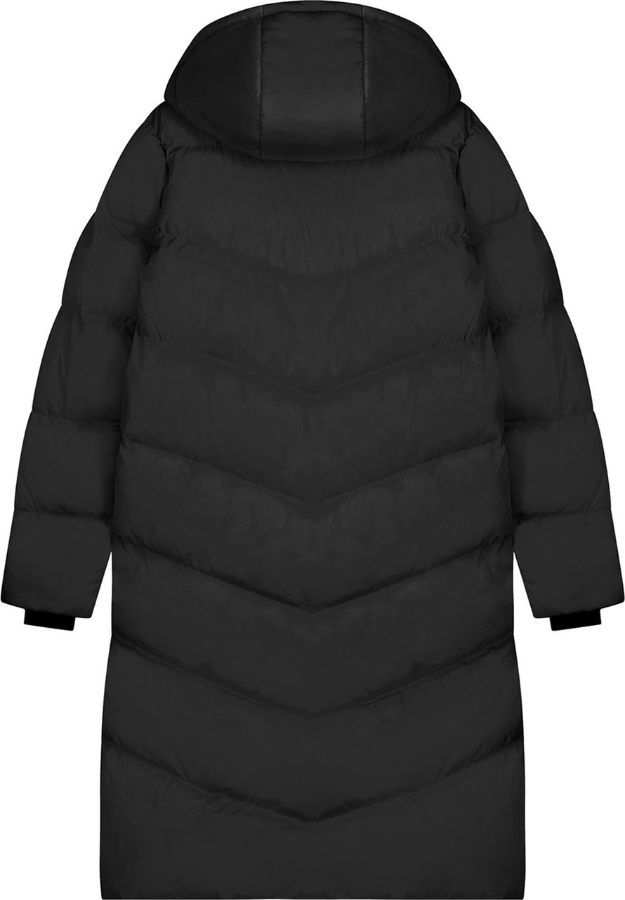 Malelions Diagonal Brand Coat -Black Zwart