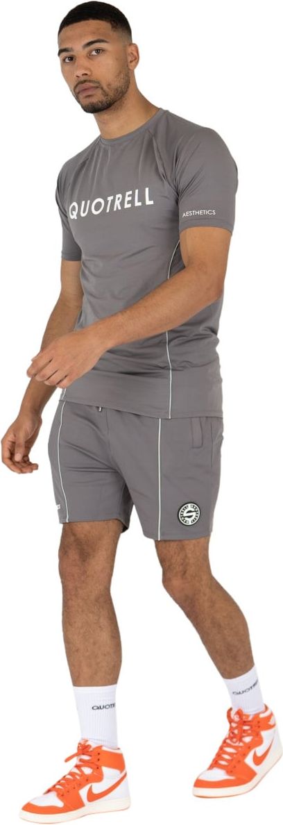 Quotrell Torino T-shirt | Grey / Mint Grijs