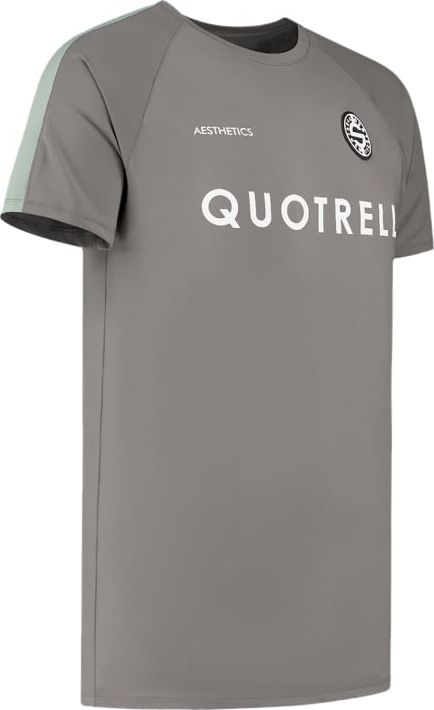 Quotrell Milano T-shirt | Grey / Mint Grijs