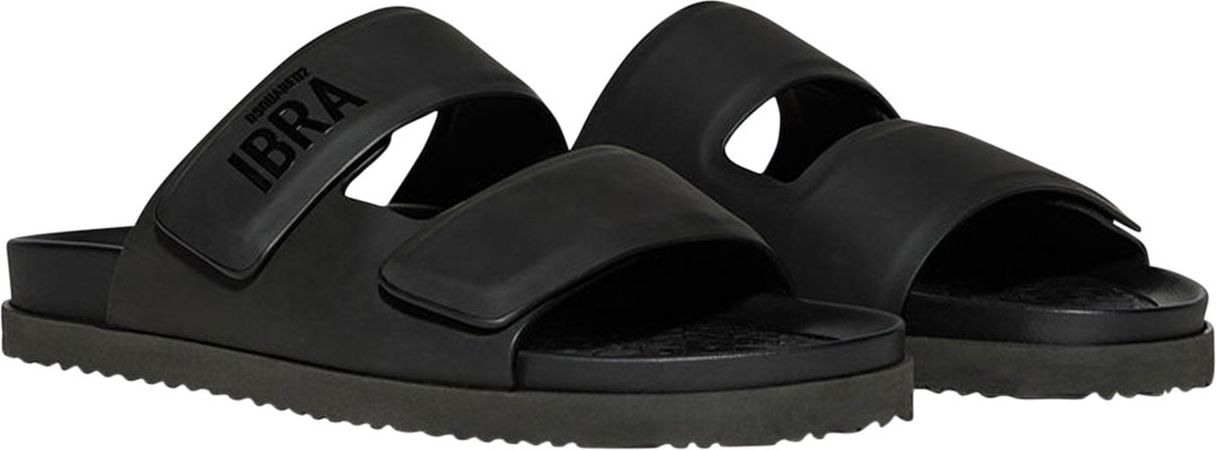 Dsquared2 Flat Sandals ibra Zwart