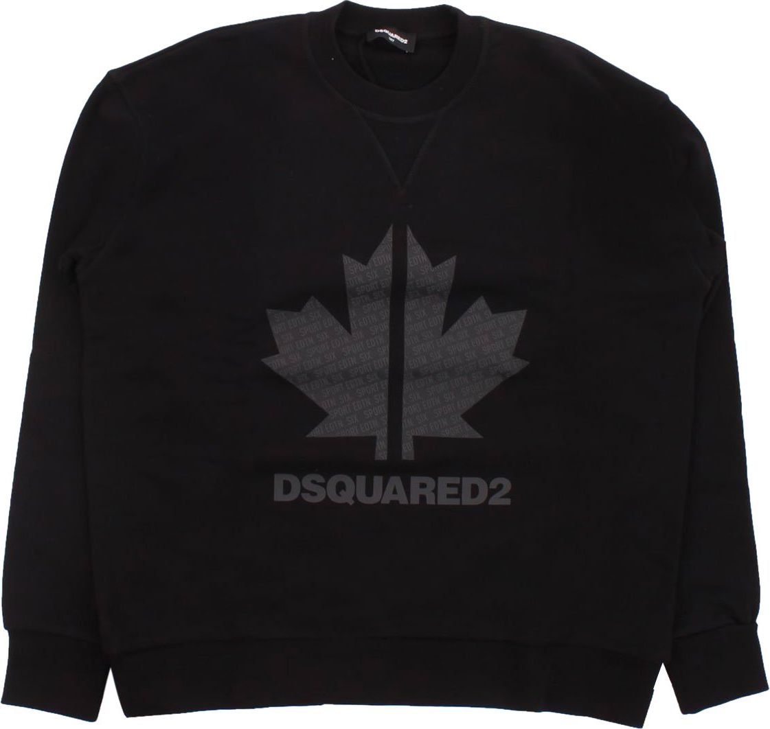 Dsquared2 Black Boy Sweatshirt Zwart
