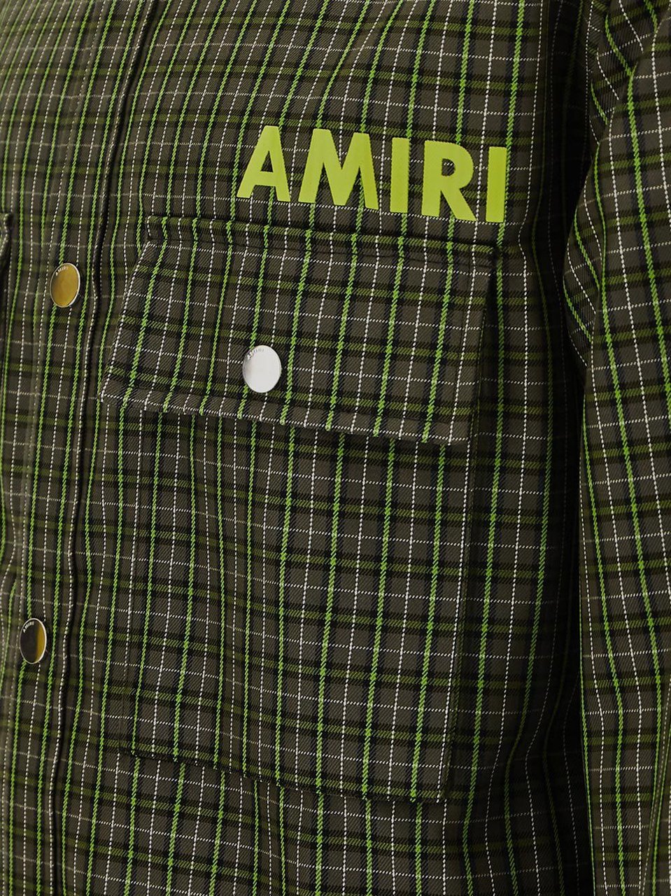 Amiri Logo Overshirt Jacket Groen