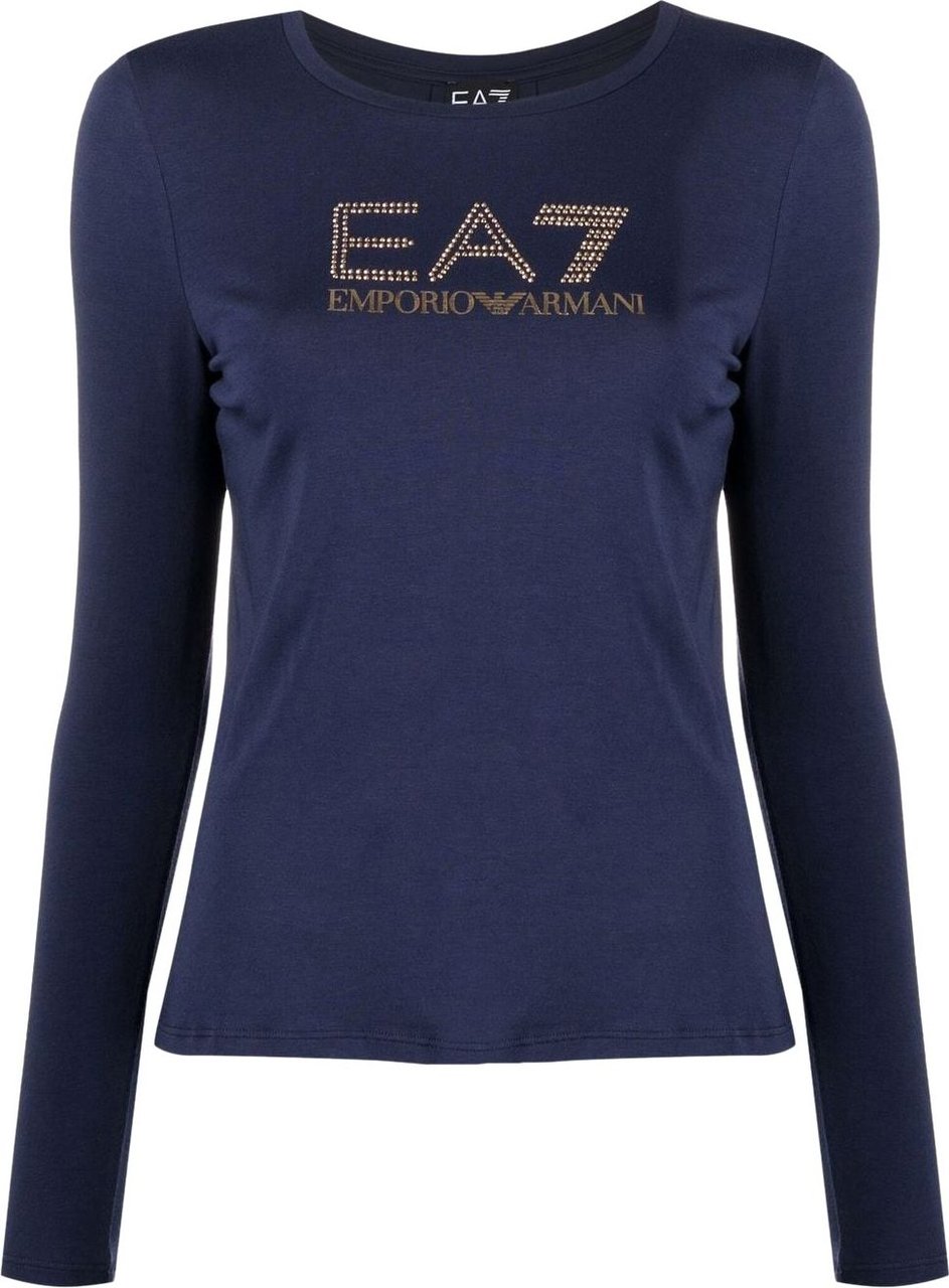 EA7 T-shirts And Polos Blue Blauw