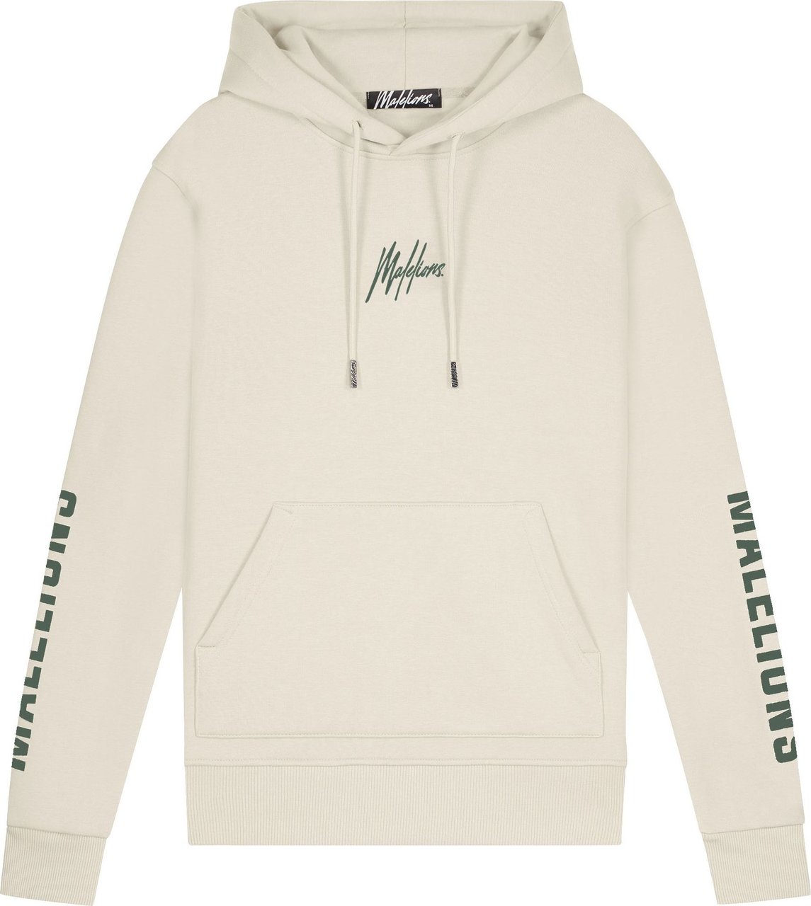Malelions Lective Hoodie - Off-White/Dark Gre Wit