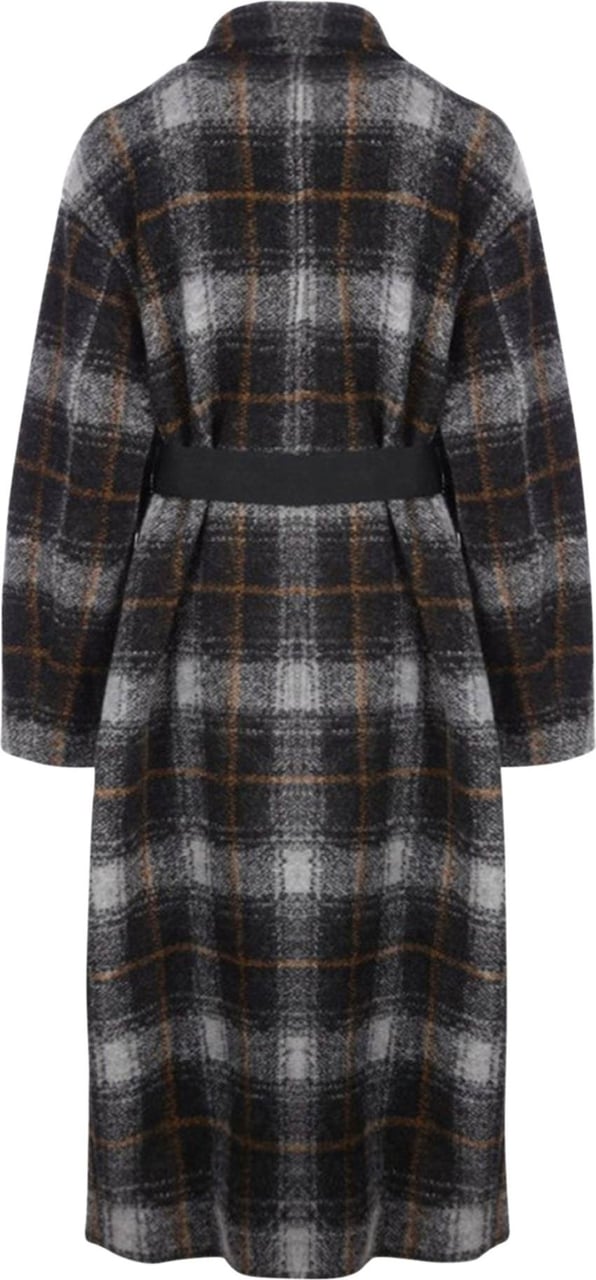 Isabel Marant Etoile double-breasted belted check coat Divers