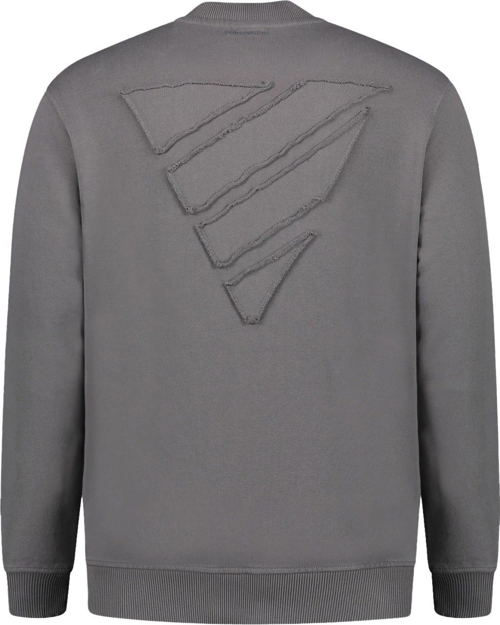 Purewhite Purewhite Sweater Organic Rough Triangle Antra Grijs