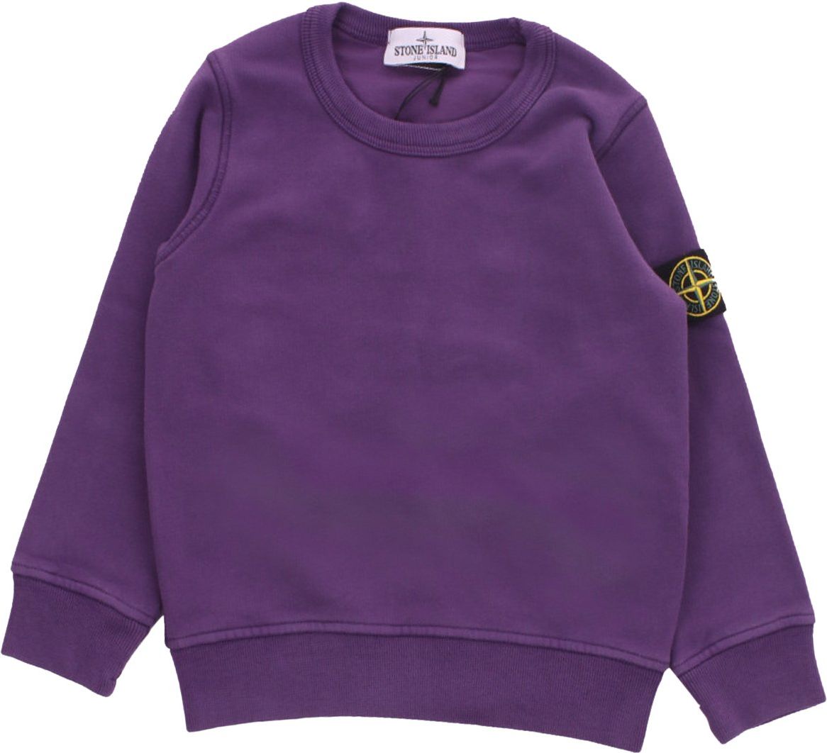 Stone Island Junior Sweaters Magenta Purple Paars