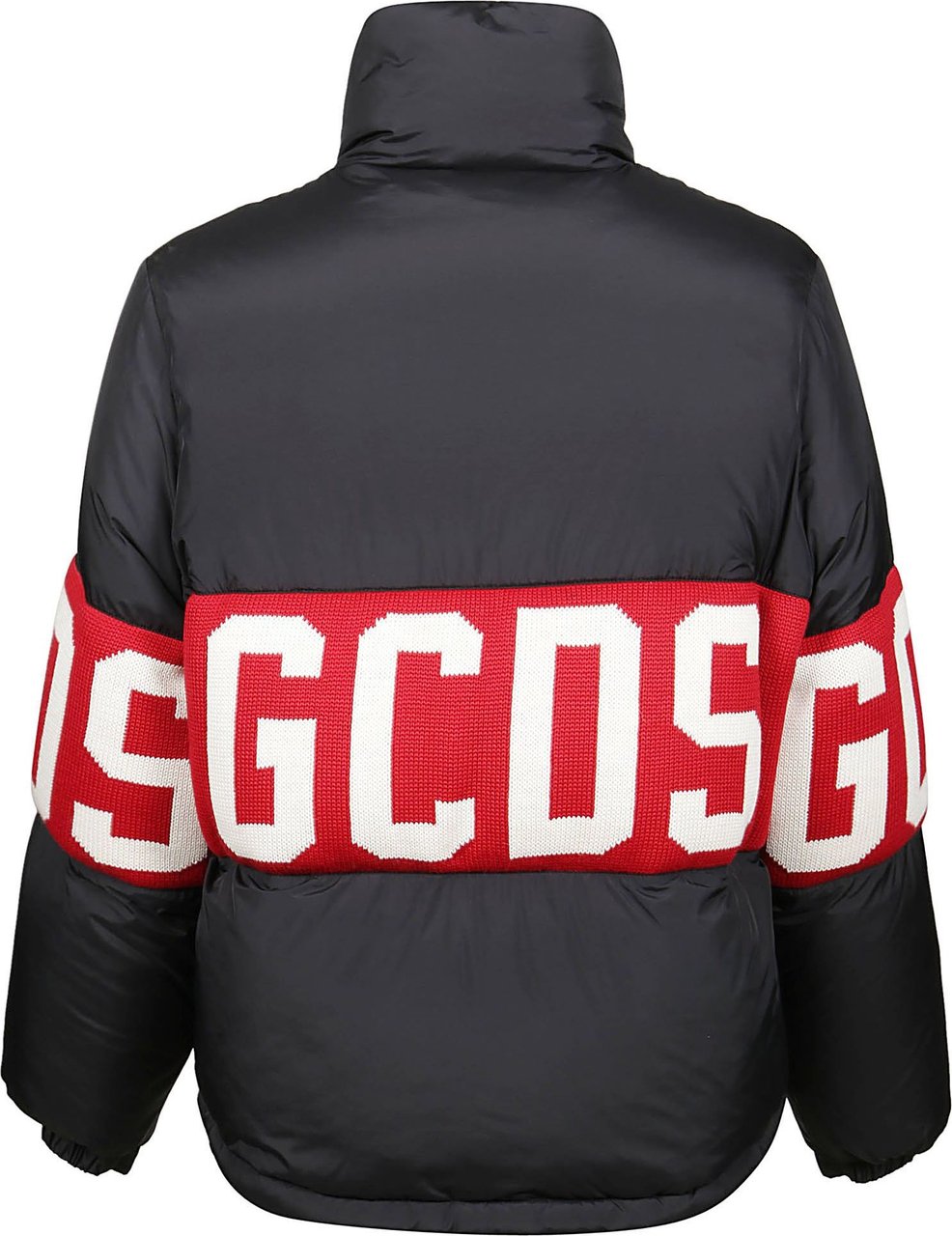 GCDS Band Logo Puffer Jacket Black Zwart