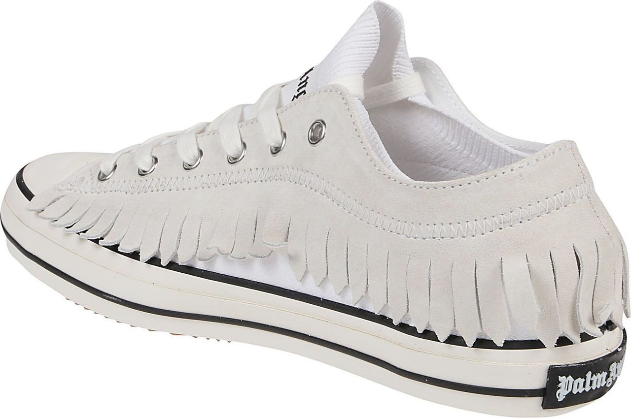 Palm Angels Sneakers Fringe Basket Low Vulcanized White Wit