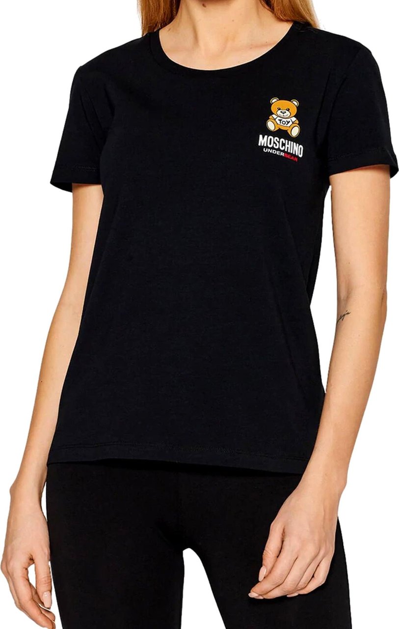 Moschino Moschino Underwear Cotton Logo T-Shirt Zwart