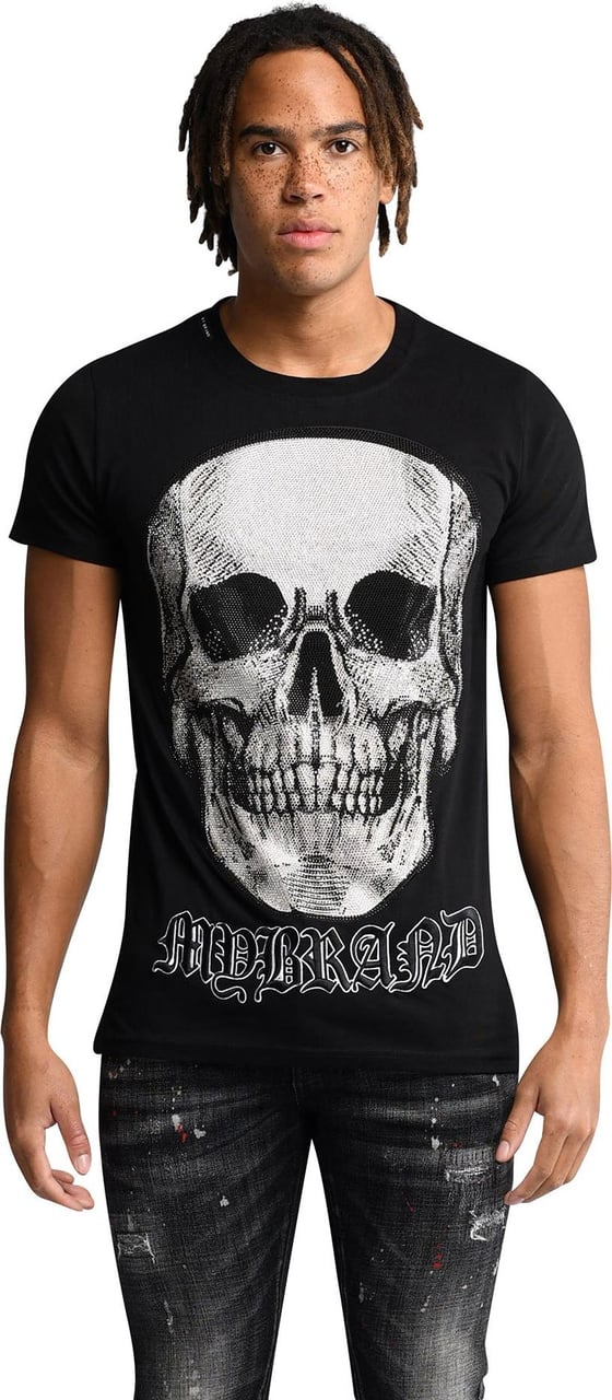 herwinnen Waterig het ergste My Brand skull details t-shirt - zwart | Winkelstraat.nl