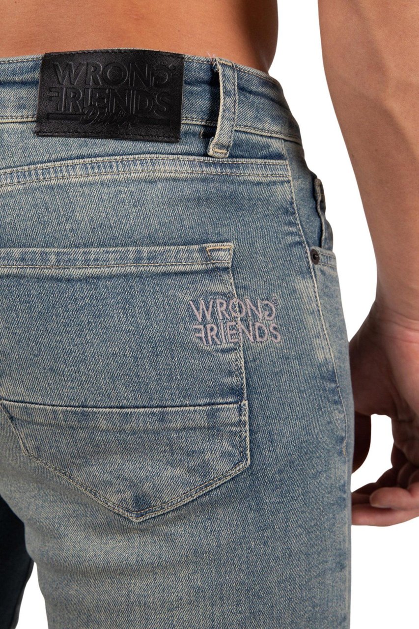 Wrong Friends Los Angeles jeans blue Blauw
