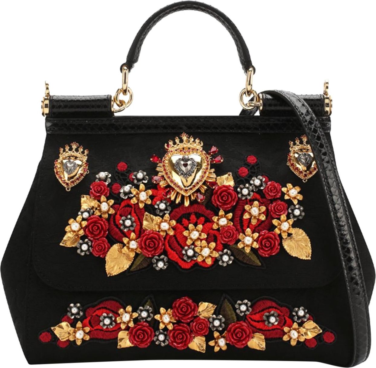 Dolce & Gabbana Dolce & Gabbana Medium Sicily Bag Zwart