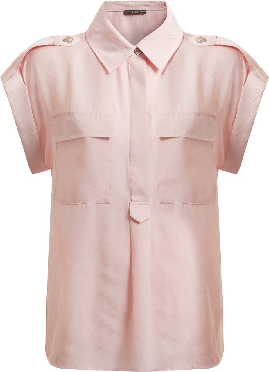 Guess SS Astrelle T-Shirt Dames Pink Roze