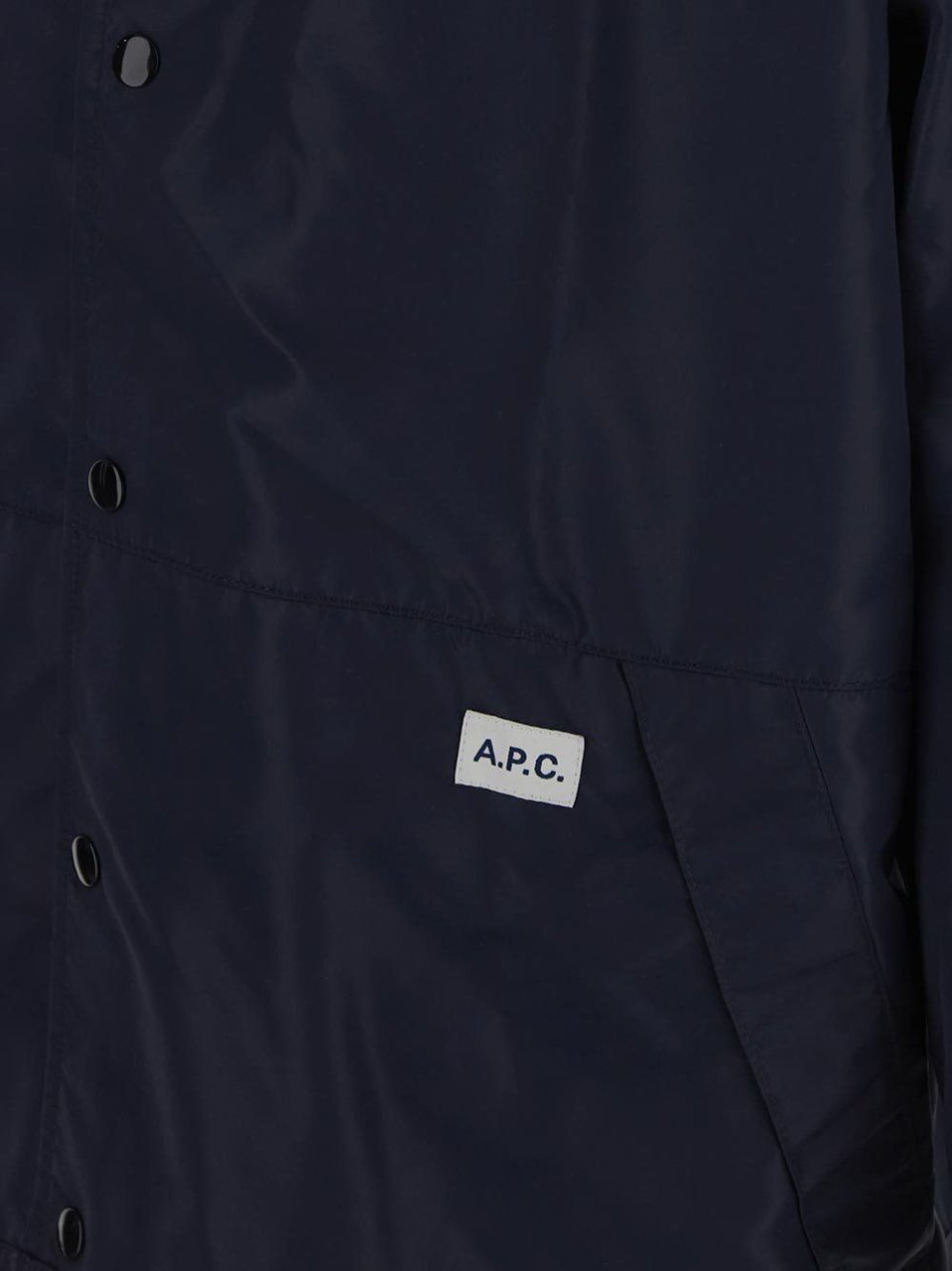 A.P.C. Logo Tag Jacket Blauw