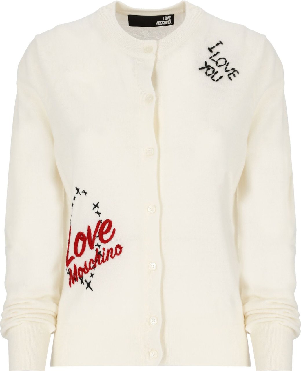 Love Moschino Sweaters Optical White Wit