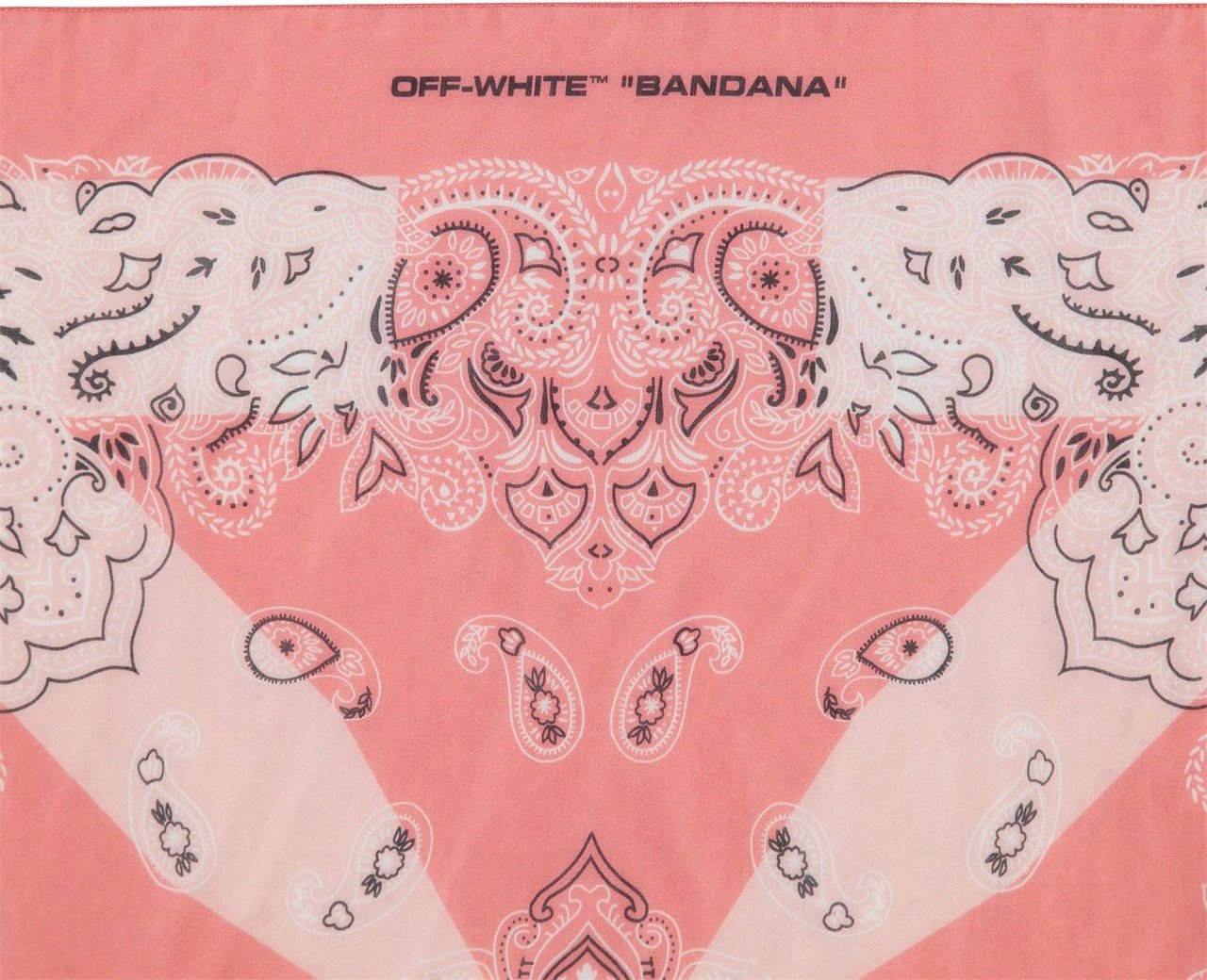 OFF-WHITE Paisley Logo Bandana Scarf Rood