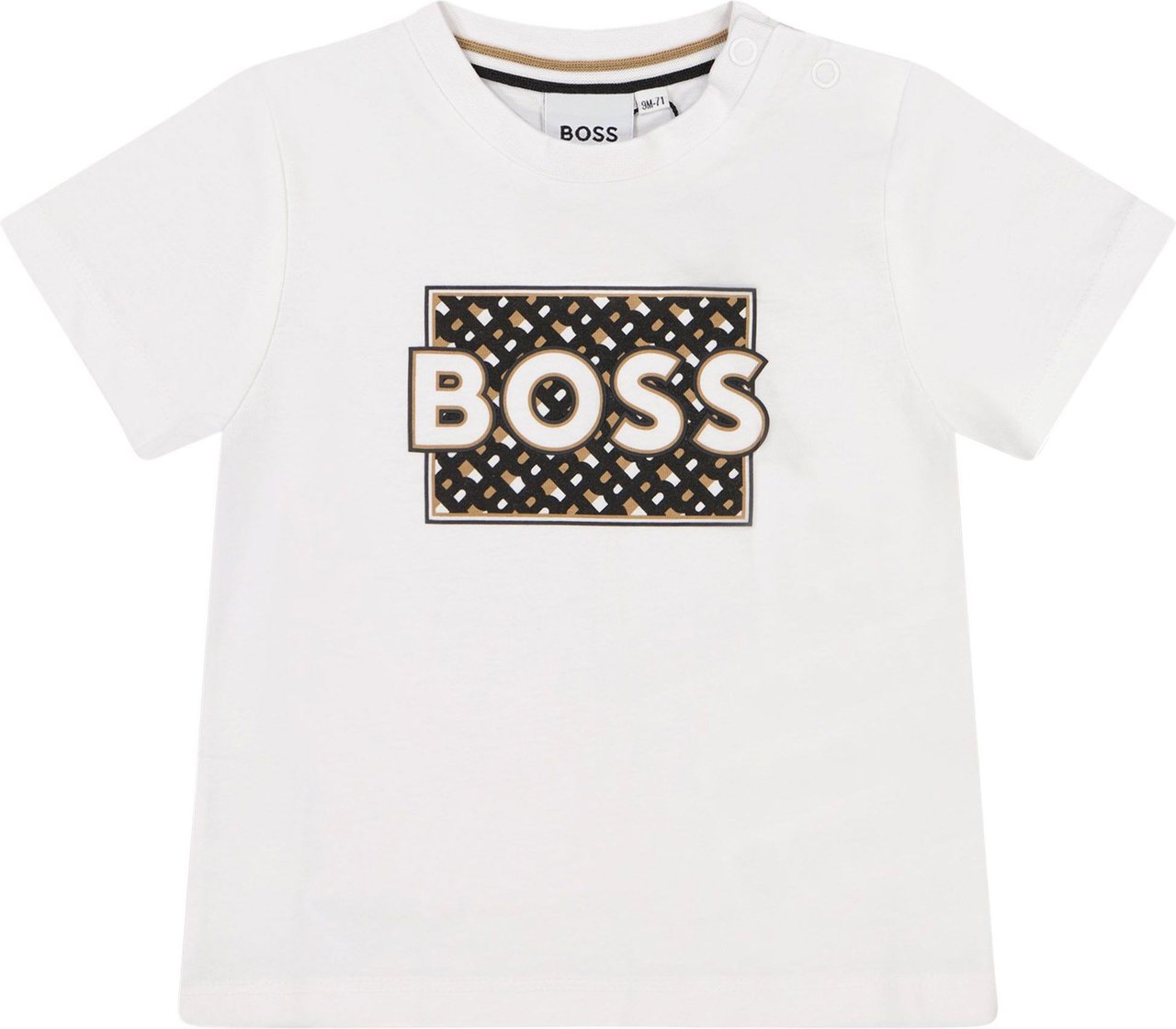 Hugo Boss Boss J05A14 baby t-shirt wit Wit