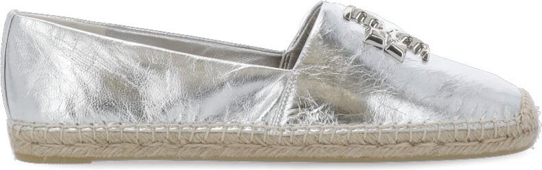 Tory Burch Flat Shoes Silver Neutraal