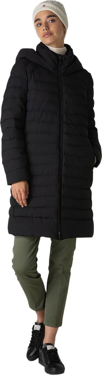 Peuterey GIRAF AG - Comfortabel donsjack van bi-stretch canvas Zwart