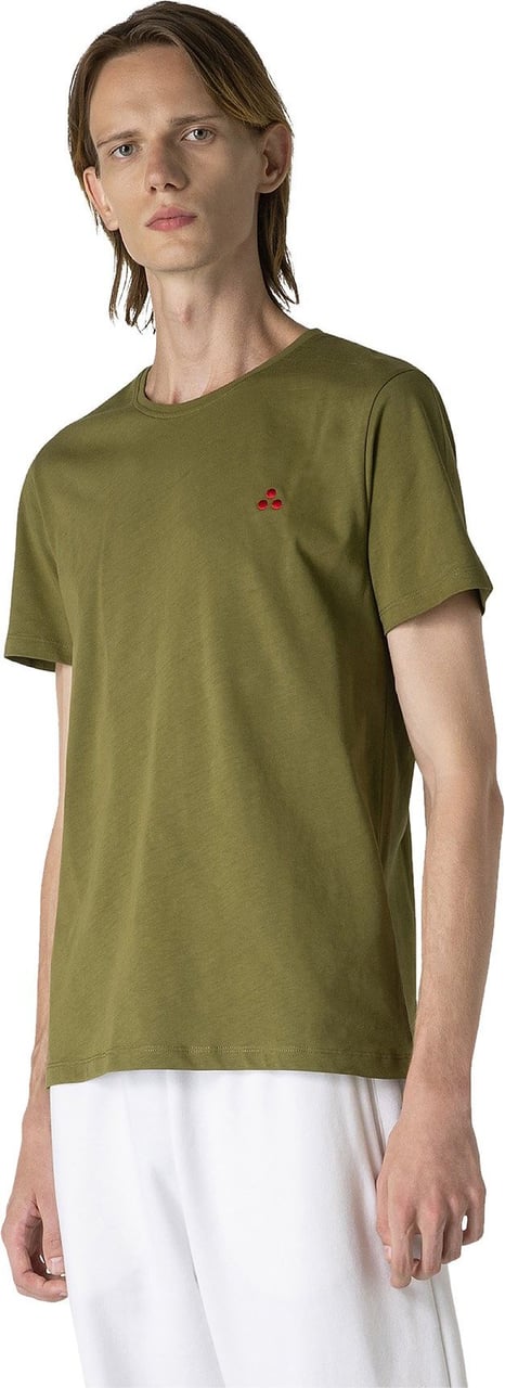 Peuterey MANDERLY PIM - T-shirt met geborduurd logo Groen