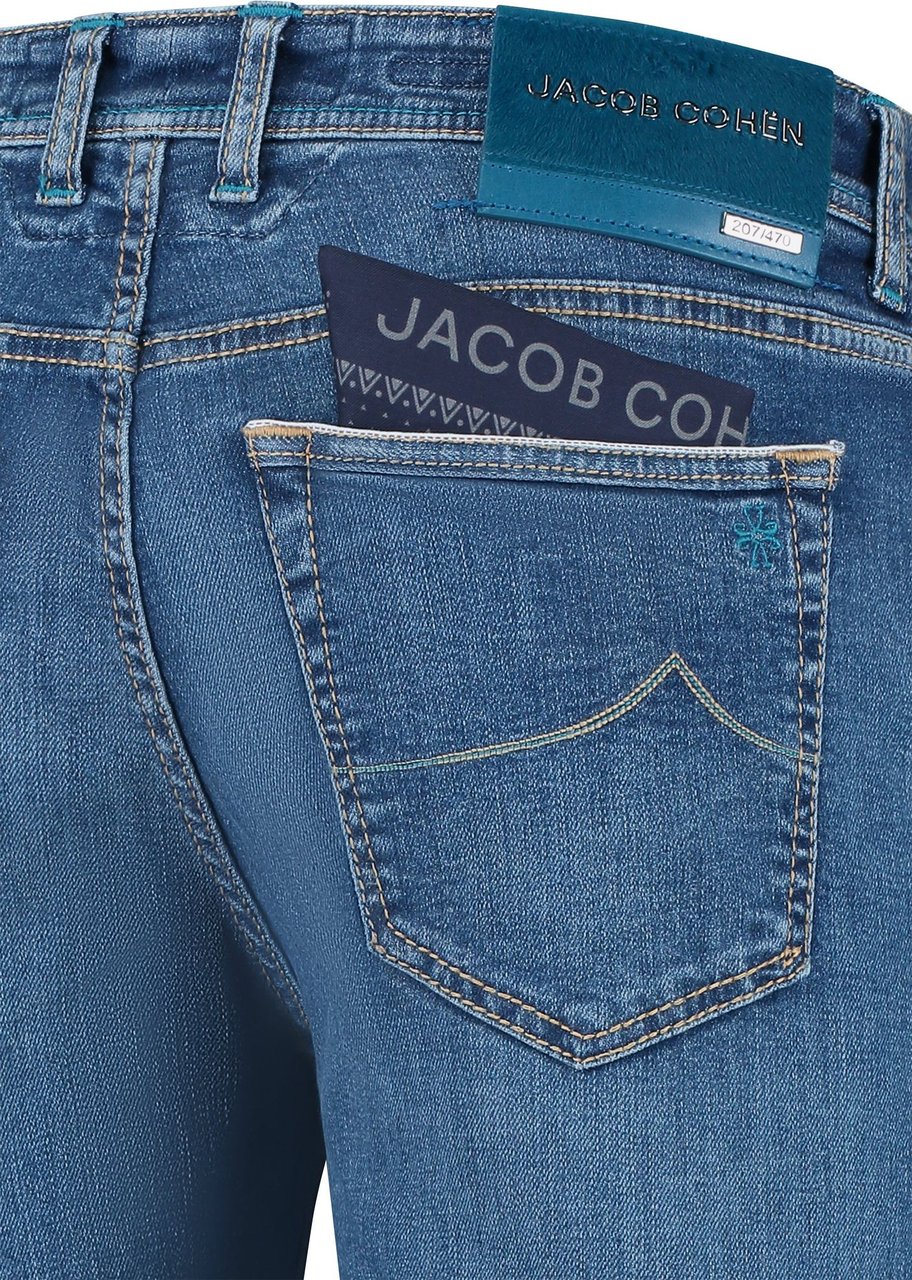 Jacob Cohen Trousers Denim Nick Blauw