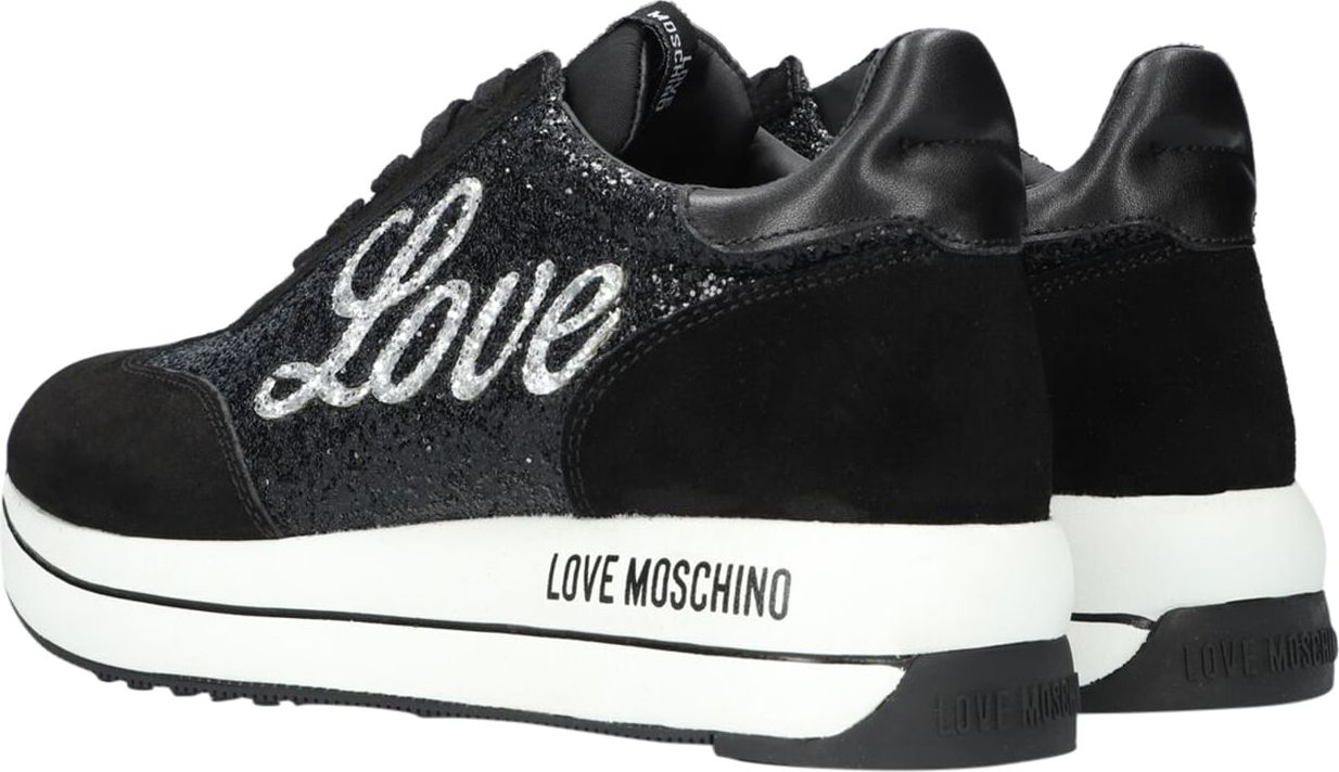 Love Moschino glitter schoenen Zwart