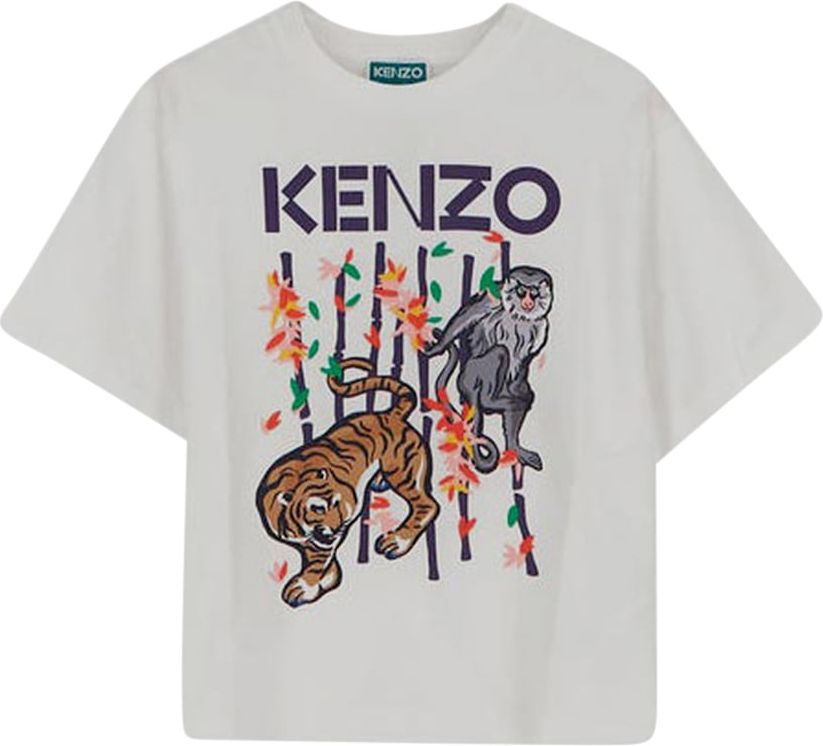 Kenzo Jungle Print T-Shirt Wit