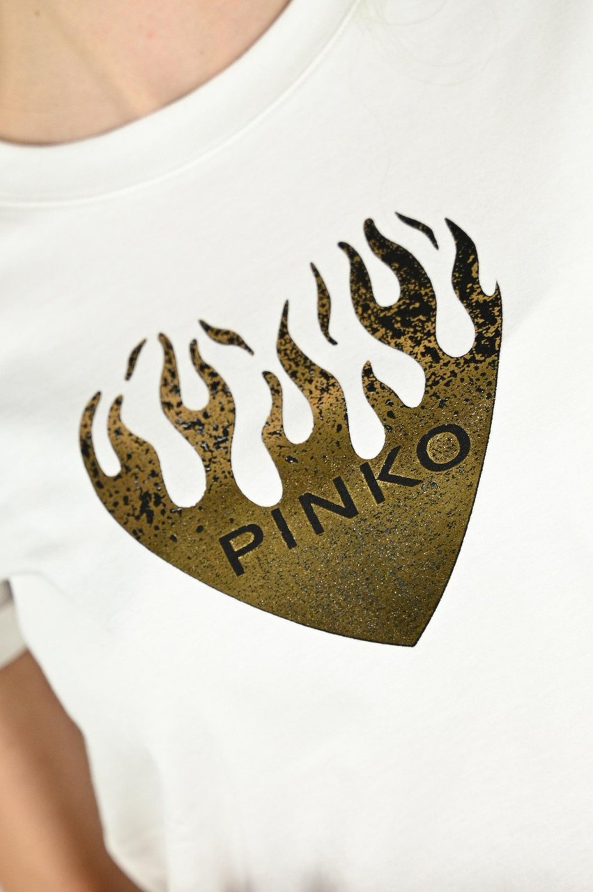 Pinko T-shirts And Polos White Wit
