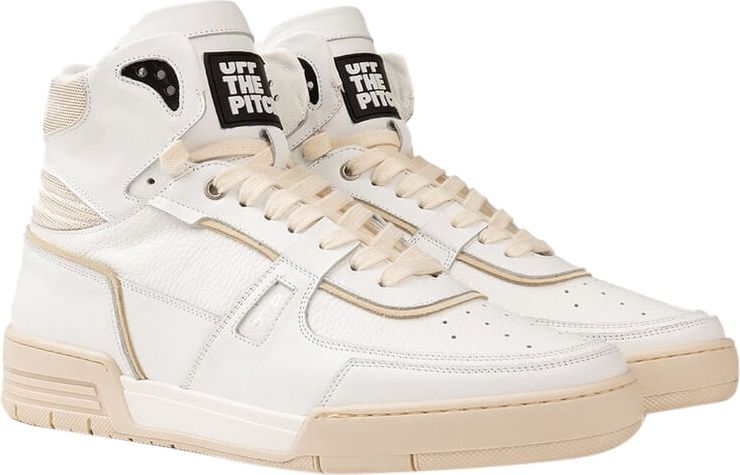 OFF THE PITCH Basketta Hi Sneakers White/Ivory Wit