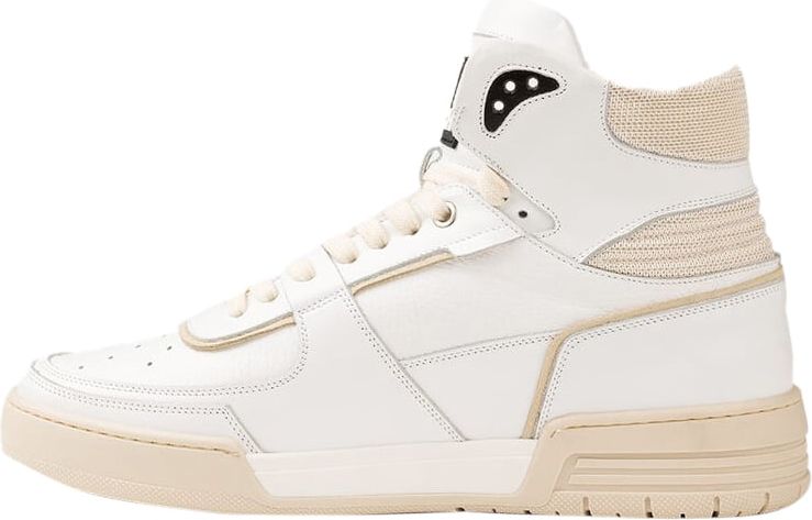 OFF THE PITCH Basketta Hi Sneakers White/Ivory Wit