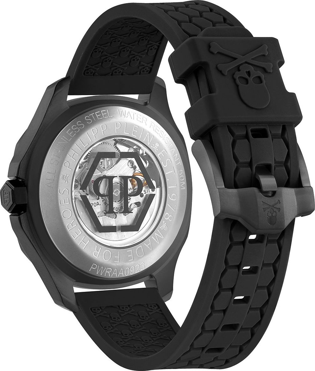 Philipp Plein $keleton $pectre PWRAA0923 horloge 42 mm Zwart
