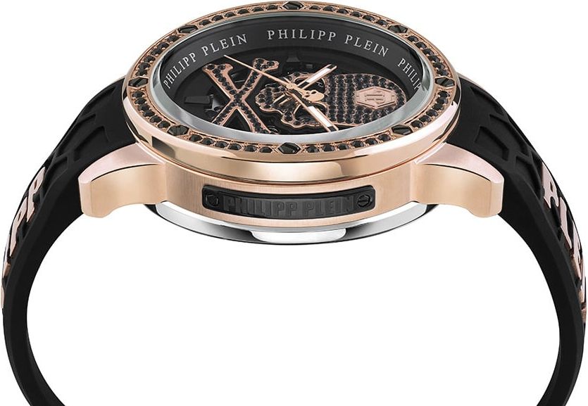 Philipp Plein Plein Rich PWUAA0323 automatisch horloge 46 mm Zwart