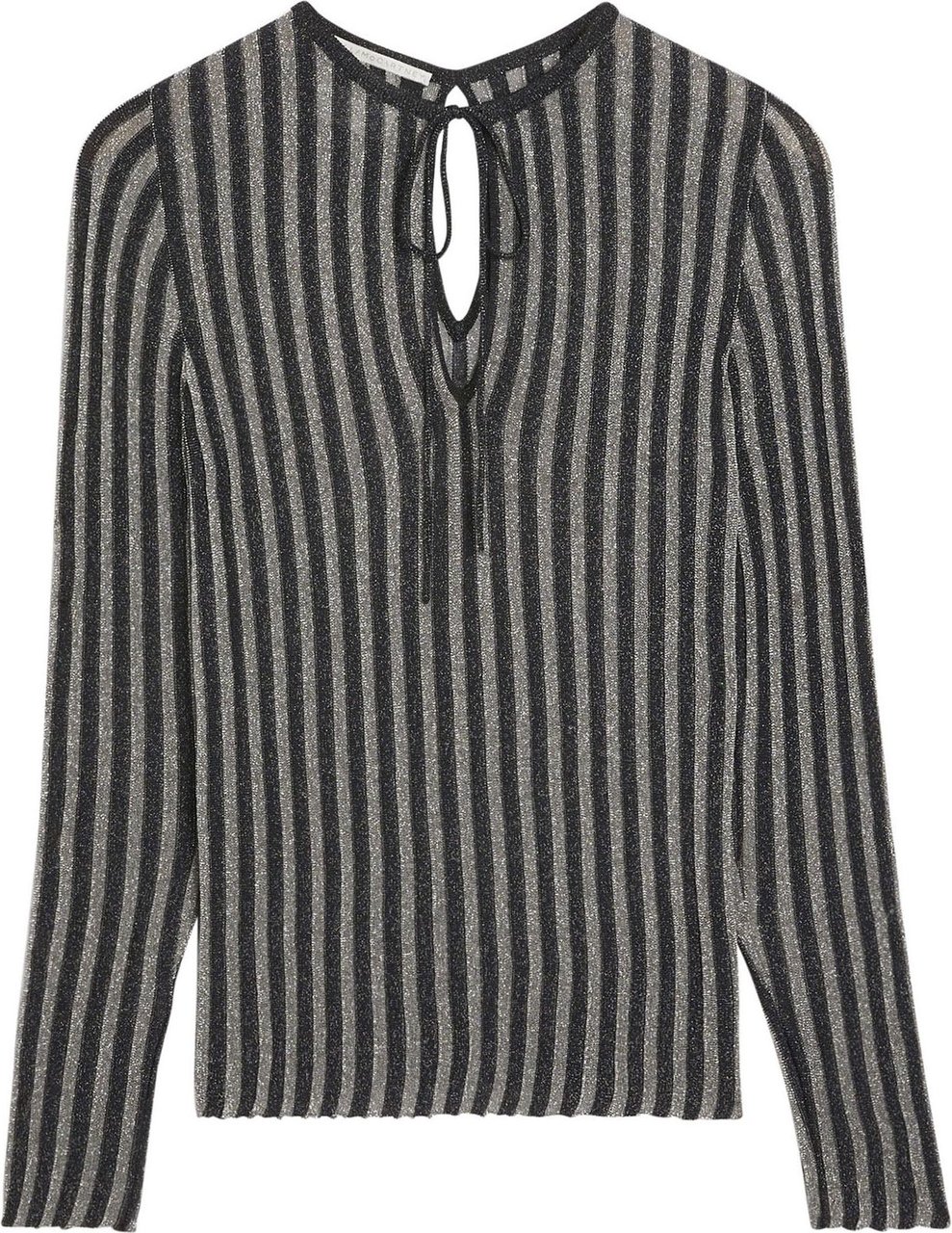 Stella McCartney pleated knitted top Grijs