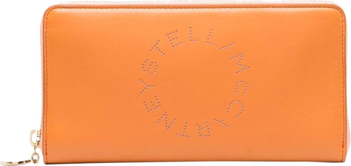Stella McCartney Stella Logo continental wallet Oranje