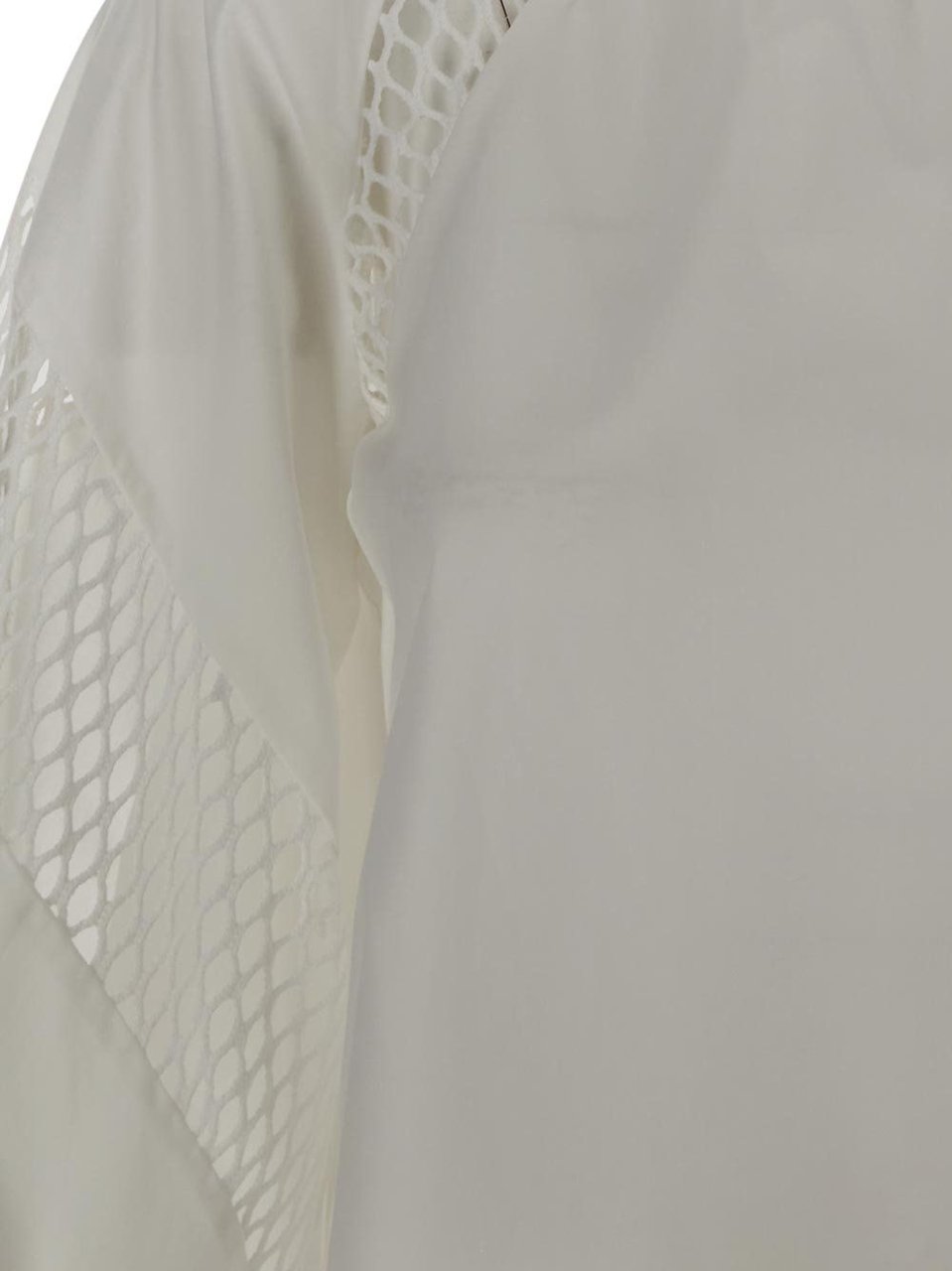 MSGM Tailored Blouse With Mesh Details Wit